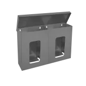 Диспенсер для перчаток двухсекционный с крышкой 